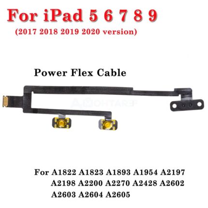 iPad 5/6/7/8/9 Power & Volume Flex Cable - 2017-2020 Versions