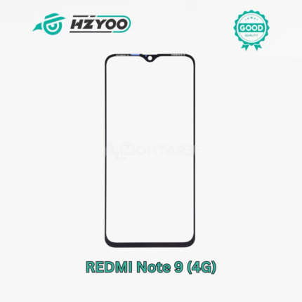 باغة HZYOO مع OCA أصلية لهاتف Redmi Note 9 (4G) – أسود