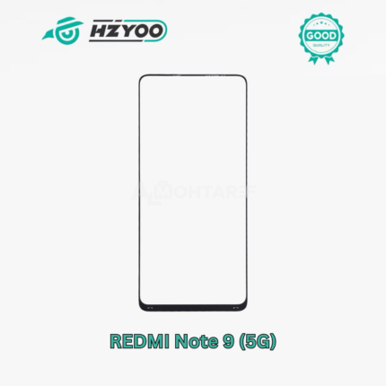باغة HZYOO مع OCA أصلية لهاتف Redmi Note 9(5G) – أسود