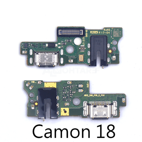 Original-for-TECNO-Camon-18-USB-Charging-Dock-Port-Connector-Board-With-Microphone-Mic