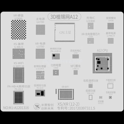 Mijing 3D Stencil for iPhone XR/XS