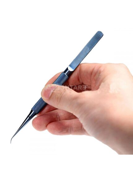 Blue Tweezer Curved & Straight