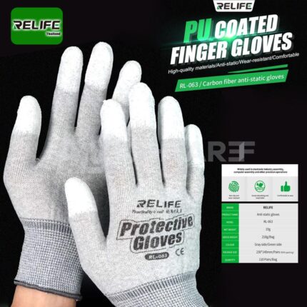 قفازات RELIFE RL-063 بطبقة مضادة للكهرباء الساكنة