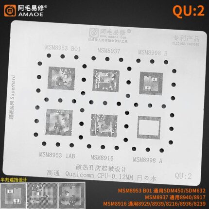AMAOE QU2 CPU Stencil