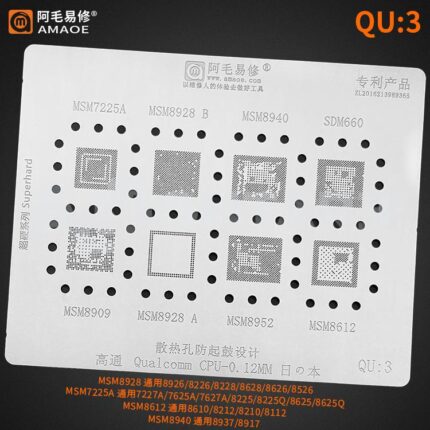 AMAOE QU3 CPU Stencil Qualcomm 0.12mm