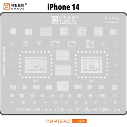 AMAOE iPhone 14 Stencil