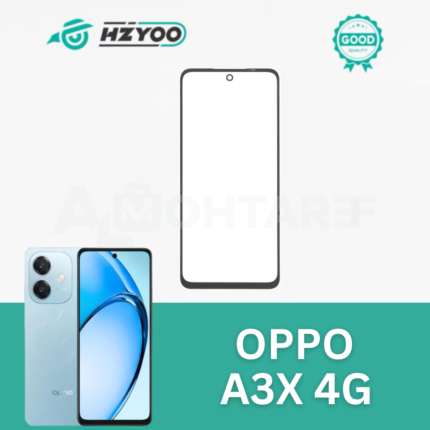 HZYOO Original Front Glass with OCA for OPPO A3x 4G (Black)