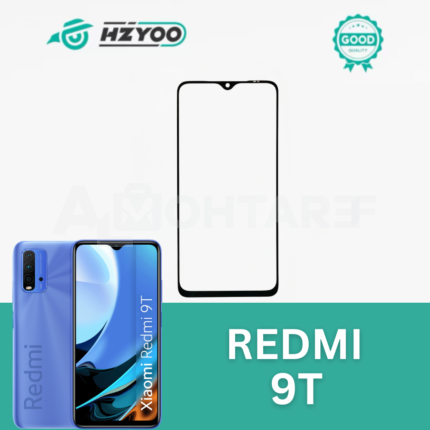 HZYOO Original Front Glass with OCA for Xiaomi Redmi 9T (Black)