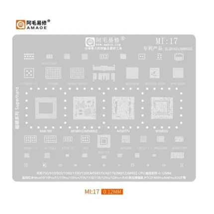 AMAOE Mi17 Stencil Xiaomi
