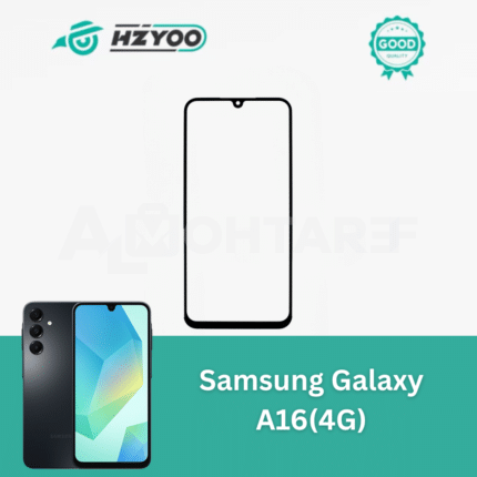 HZYOO Original Front Glass with OCA for Samsung Galaxy A16 4G (Black)