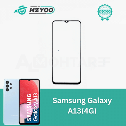 HZYOO Original Front Glass with OCA for Samsung Galaxy A13 4G (Black)