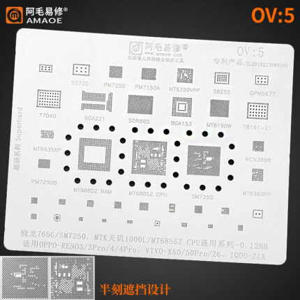 AMAOE OV5 Stencil for Oppo/Vivo