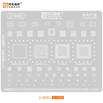 AMAOE U-QSD1 Stencil for Qualcomm Snapdragon Chips