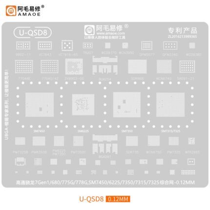 AMAOE U-QSD8 Stencil Qualcomm Snapdragon
