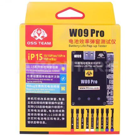 OSS W09 Pro V3 جهاز اختبار عمر البطارية لأجهزة iPhone