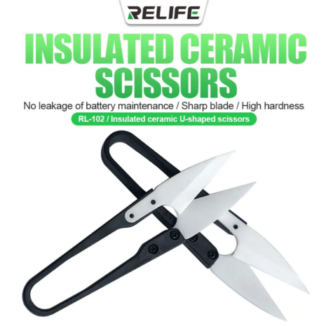 RELIFE RL-102 Insulated Ceramic U-Scissors (6)