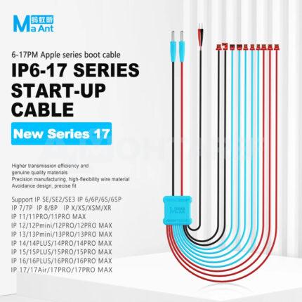 MaAnt M076 Power Boot Cable for iPhone 6 to iPhone 17 Pro Max Motherboard Repair