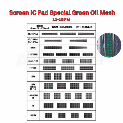 GSM-SOURCES Green Oil Net For iPhone LCD 11-15 Series