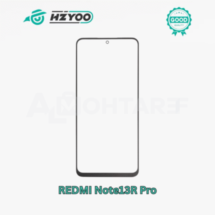 باغة HZYOO مع OCA أصلية لهاتف Redmi Note13R Pro – أسود