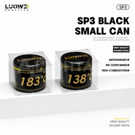 Luowei SP3 Black Small Can Anti-Oxidant Solder Paste (138°C / 183°C) - 30g