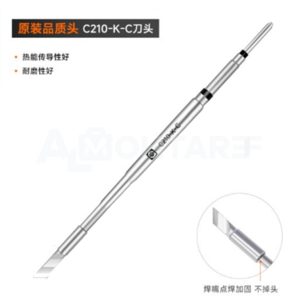 AMAOE C210-K-C Precision Soldering Iron Tip (Knife Edge)