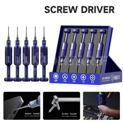 Mechanic Smart Mortar 5-in-1 Magnetic Precision 2D Screwdriver Set (S2 Steel)
