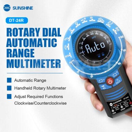 SUNSHINE DT-024R Automatic Range Rotary Digital Multimeter for PCB Diagnostics
