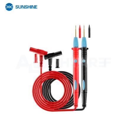 SUNSHINE SS-024A Stainless Steel Gold-Plated Precision Multimeter Test Leads / Probes