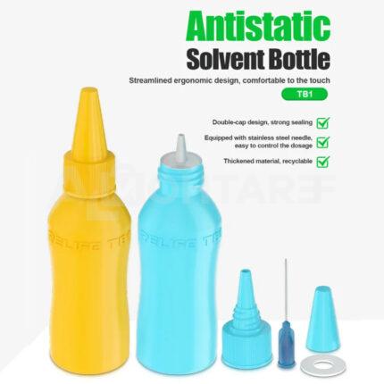 RELIFE TB1 50ml Squeeze-Resistant Solvent / Alcohol Dispenser Bottle for PCB Cleaning