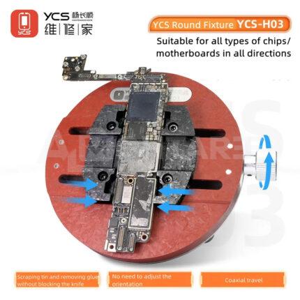 YCS-H03 Universal Circular PCB Fixture for IC, CPU & Motherboard Repair